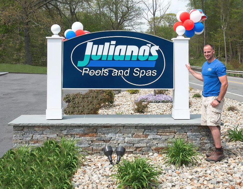 This is a photo of the Juliano's Hebron Store sign