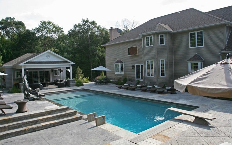Custom inground pool installed by Majestic Pools