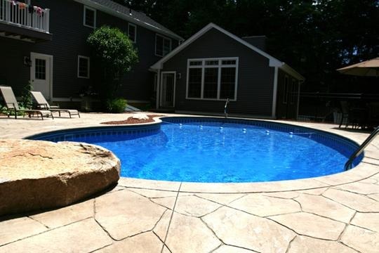 kidney_dark This is a kidney shape new pool construction in Stockbridge, MA